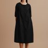 Daisy goes out to play - Gathered sleeved buttoned dress