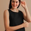 Poker face dress - Sleeveless side pocketed dress with kantha