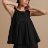 Frolicking - Sleeveless pleated top