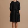 Running Up the Hill - Gathered buttoned dress