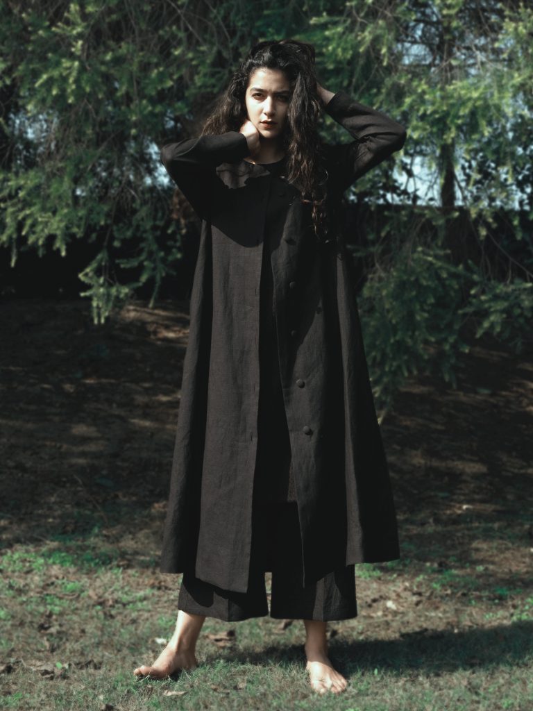Black Long Linen Jacket