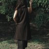 Black Sleeveless Dress With Kantha Detail