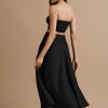 A line linen skirt