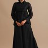 Daystar Black Chanderi Top