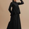 Daystar Black Chanderi Top