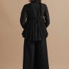 Daystar Black Chanderi Top