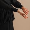 Daystar Black Chanderi Top