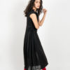 Aura (Windmaid) Black V-neck Dress