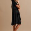 Sorceress' Symphony Black Gathered Short Dress