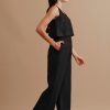 Black  Story Linen Cropped Pants