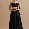 Everlasting Full Length Black Gathered Skirt