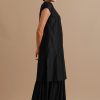 Untamed Black Boatneck Dress