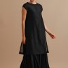 Untamed Black Boatneck Dress
