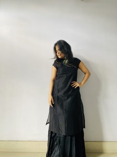 Untamed Black Boatneck Dress photo review