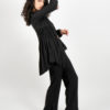 Season's Sonnet Black Gathered Jacket