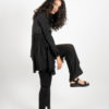 Season's Sonnet Black Gathered Jacket