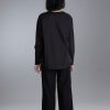 Poetic Black Long Sleeve Top