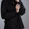 Poetic Black Long Sleeve Top