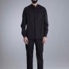 Day & Night Loose Fit Shirt with Stand Up Collar