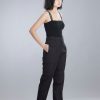 Monday Blues Straight pants with front tucks