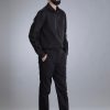 Kickstarter Black Straight pants with pleats
