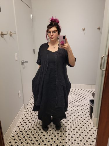 Noora Black Flared Dress photo review