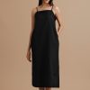 Coal-dust slip dress