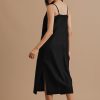 Coal-dust slip dress