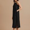 Coal-dust slip dress