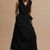 Sakura Sleeveless wrap dress
