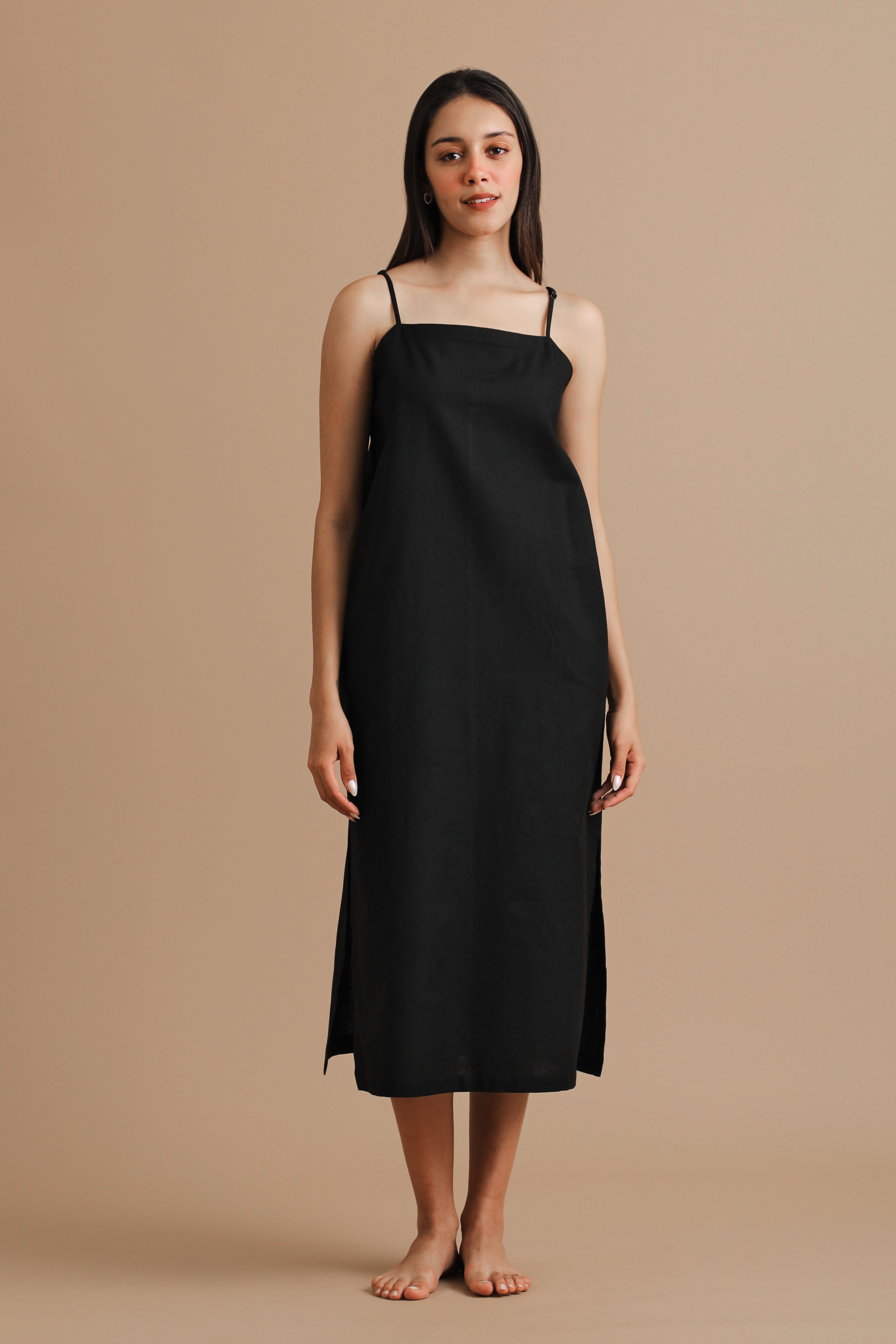 Coal-dust slip dress – Turn Black