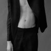 Mist Straight Fit Black Matka Silk Pants