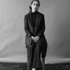 Raven Long Black Matka Silk Jacket