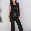 Full circle Kantha Pleated top