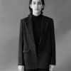 Caesura Hip Length Black Matka Silk Jacket