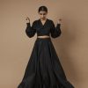 Iris wrap crop top