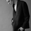 Vivir Collarless Black Matka Silk Jacket