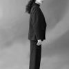 Caesura Hip Length Black Matka Silk Jacket