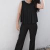 Full circle Kantha Pleated top