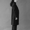 Raven Long Black Matka Silk Jacket