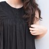Full circle Kantha Pleated top