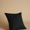 Plain linen cushion cover