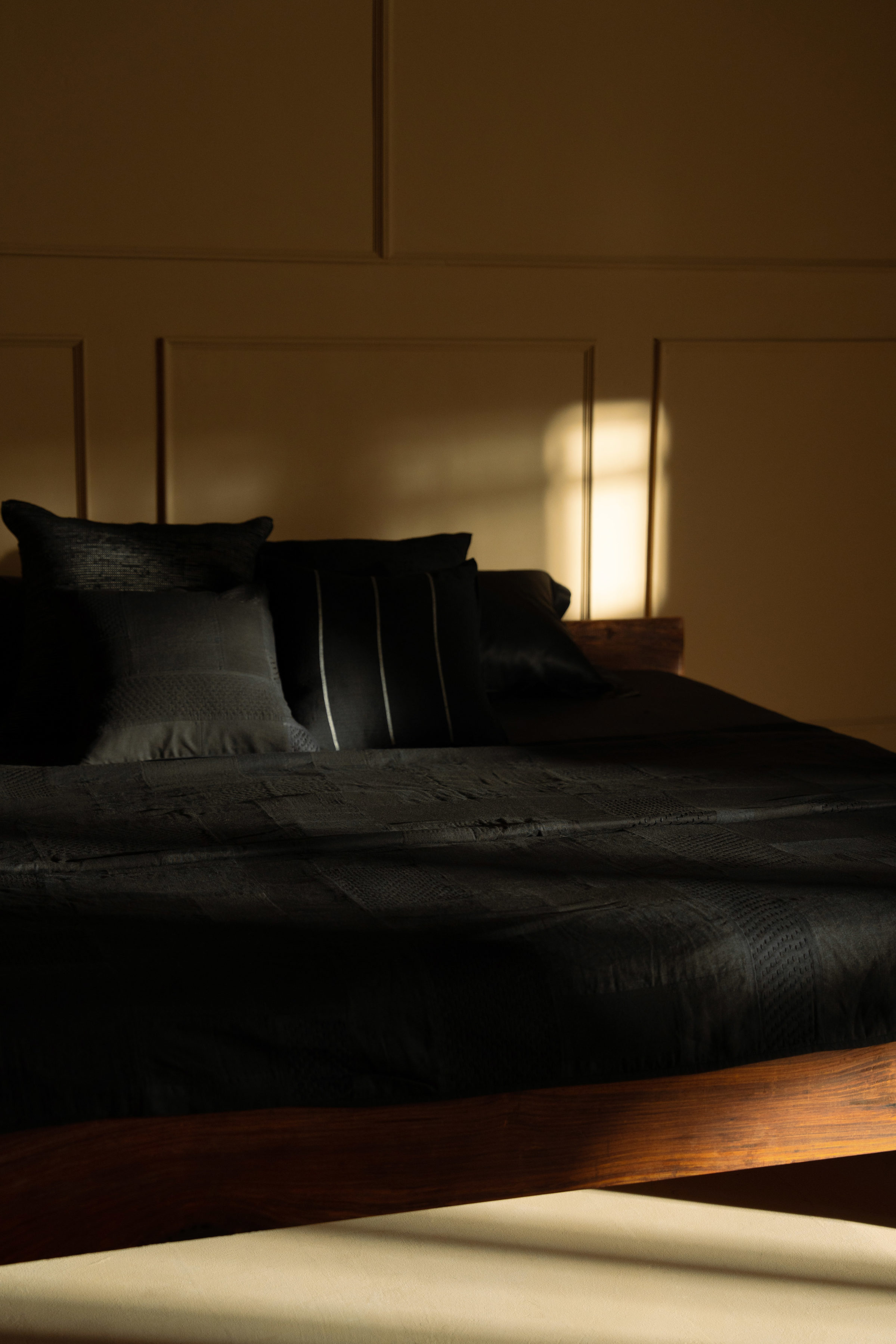 Patchwork and Kantha bedcover