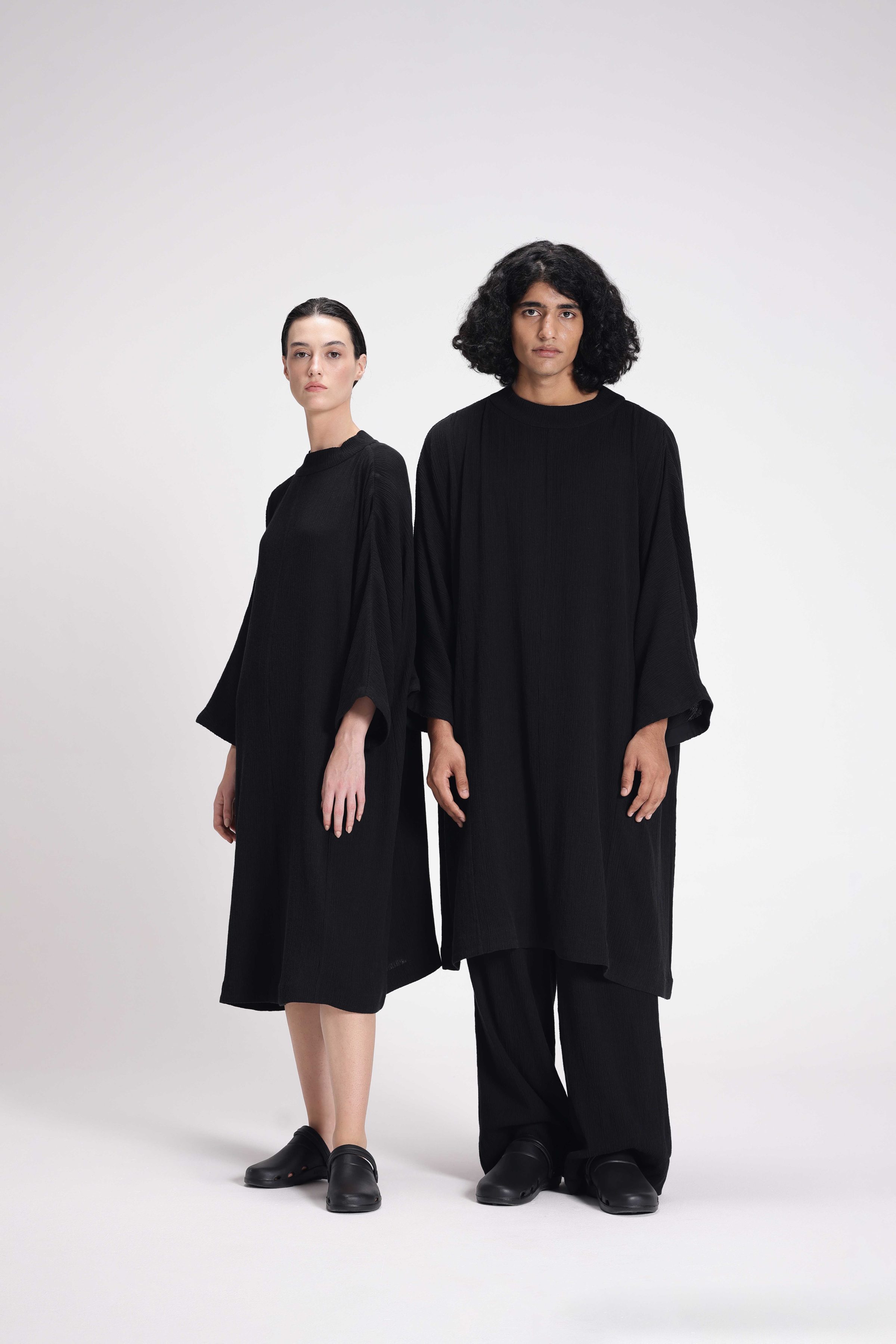 TEXTURED HIGH NECK TUNIC