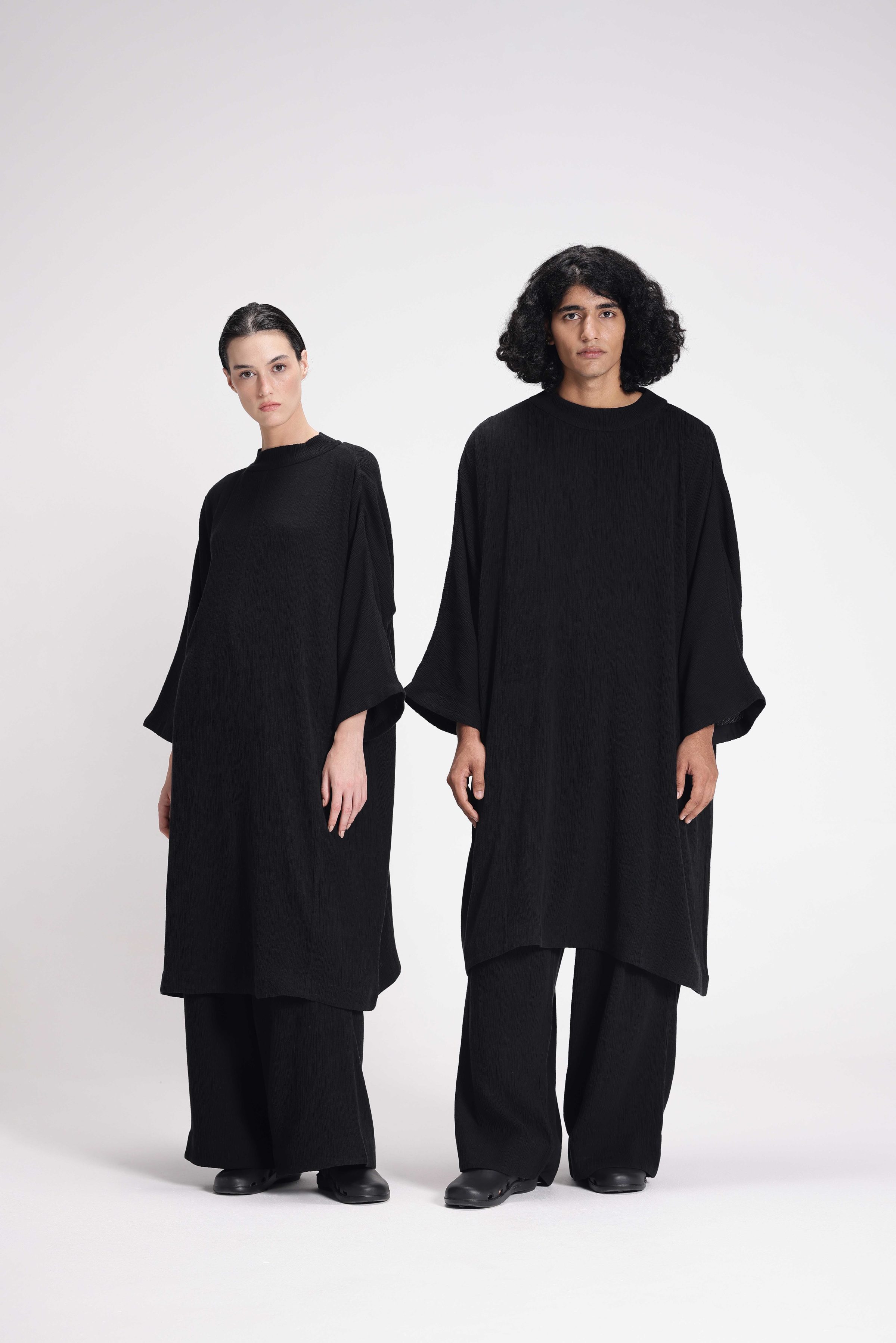 TEXTURED BAND COLLAR CO-ORD SET