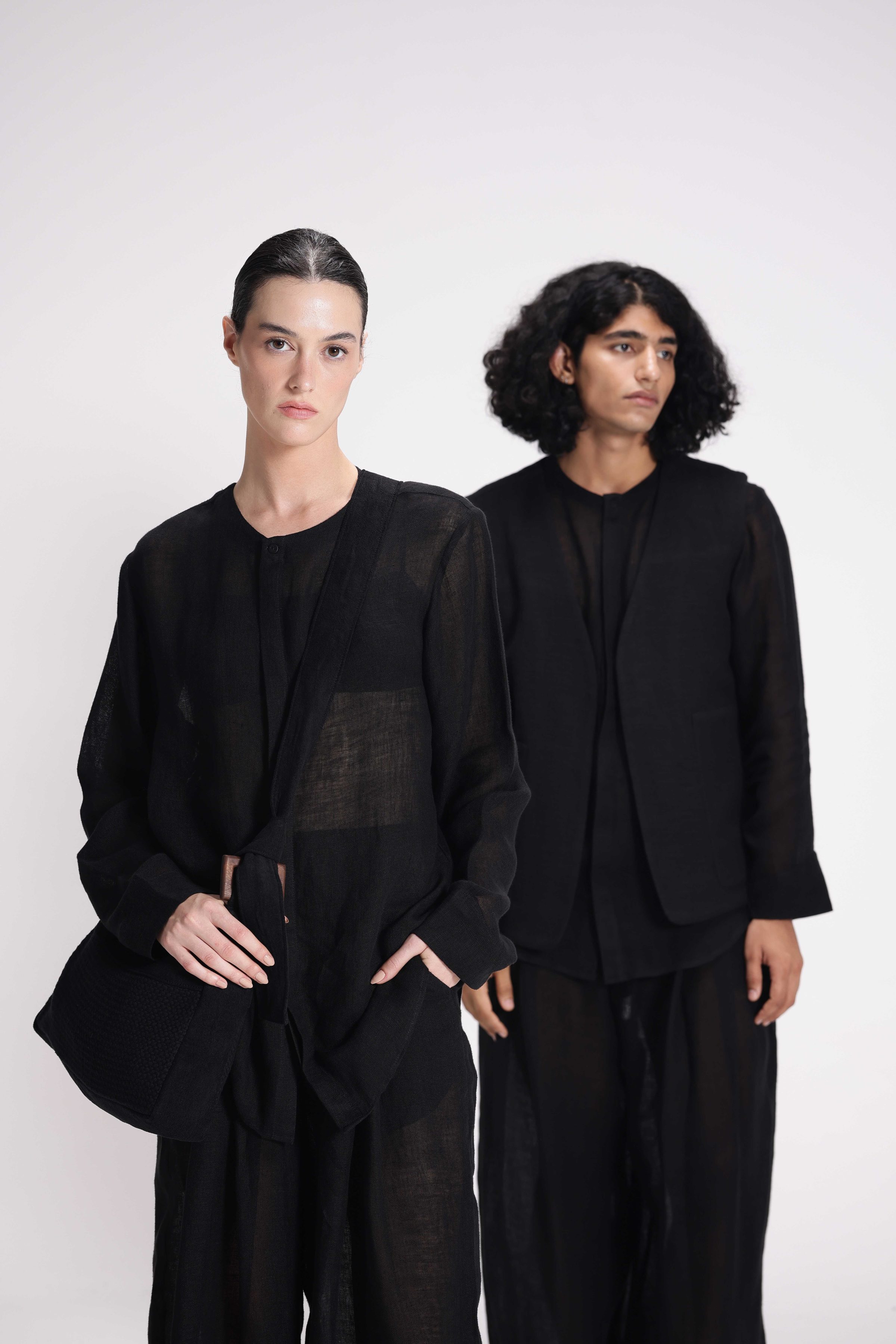 SHEER FULL SLEEVE SHIRT