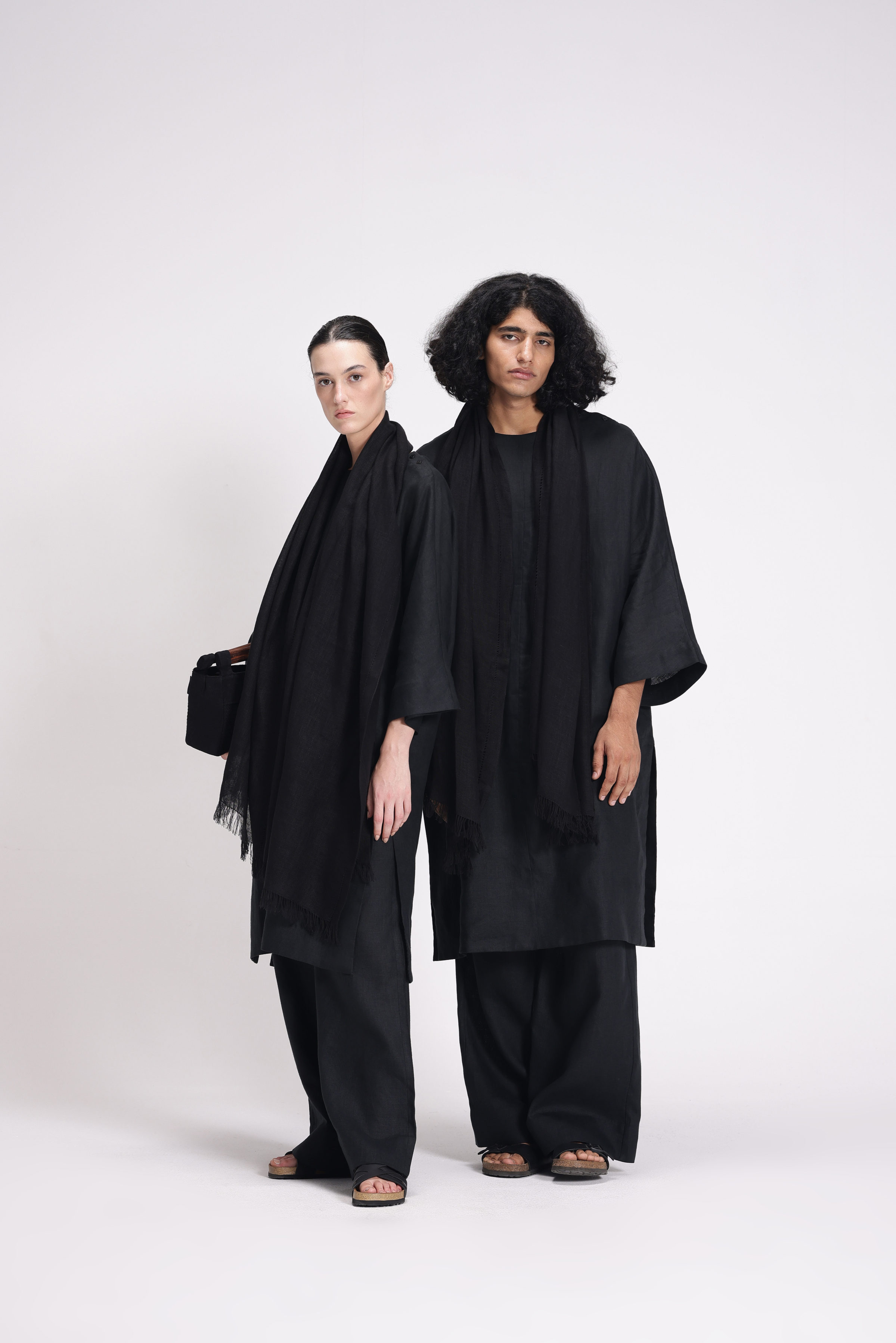 HALF SLEEVES LINEN KURTA