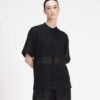 SHEER HALF SLEEVE SHIRT