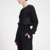 LINEN MID-RISE STRAIGHT PANTS