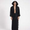TEXTURED WRAP SKIRT